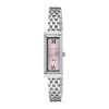 Gucci G-Frame 14x34mm Pink Dial Diamond Dots Stainless Steel Bracelet Watch