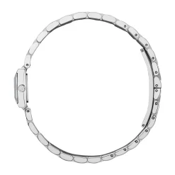 Gucci G-Frame 14x18mm Pink Dial Diamond Dots Stainless Steel Bracelet Watch