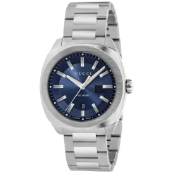 Gucci GG2570 G-Frame Men's Blue Dial Stainless Steel Watch