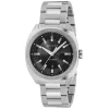 Gucci GG2570 Man's Black Dial Stainless Steel Watch