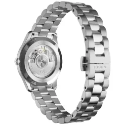 Gucci G-Timeless Automatic 40mm Silver Dial Steel Bracelet Watch
