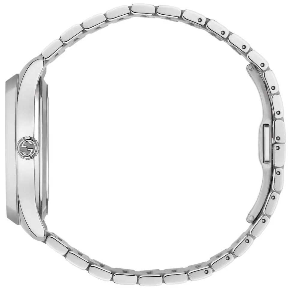 Gucci G-Timeless 38mm Golden Dial Steel Case Bracelet Watch