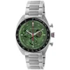 Gucci Interlocking Chronograph 41mm Green Dial Steel Bracelet Watch