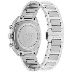 Gucci Interlocking Chronograph 40mm Black Dial Steel Bracelet Watch