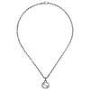 Gucci Interlocking 45cm Key Silver Necklace