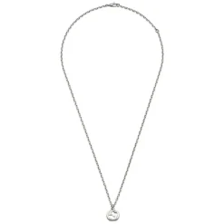 Gucci Interlocking Silver Pendant Chain Necklace