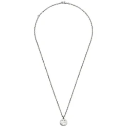 Gucci Interlocking Silver Pendant Chain Necklace