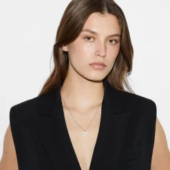 Gucci Interlocking Silver Pendant Chain Necklace