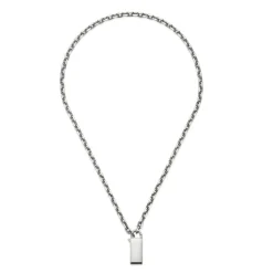 Gucci Trademark Padlock Pendant Chain Necklace