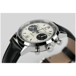 Hamilton American Classic Intra-Matic Auto 40mm Panda Dial Black Leather Strap Watch