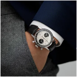 Hamilton American Classic Intra-Matic Auto 40mm Panda Dial Black Leather Strap Watch