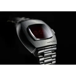 Hamilton American Classic PSR Digital Quartz 41mm x 35mm Dial Steel Case & Bracelet Watch