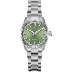 Hamilton Jazzmaster Performer Auto 34mm Green Dial Steel Bracelet Watch