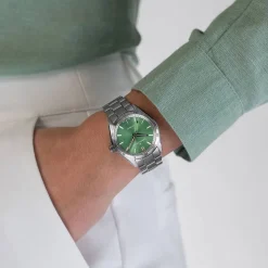 Hamilton Jazzmaster Performer Auto 34mm Green Dial Steel Bracelet Watch