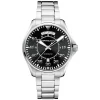 Hamilton Khaki Aviation Pilot Day Date Auto 42mm Black Dial Steel Case & Bracelet Watch