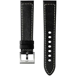 Hamilton Khaki Field Auto 38mm Black Dial Steel Case Black Leather Strap Watch