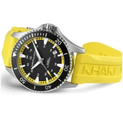 Hamilton Khaki Navy Scuba 40mm Black Dial & Bezel Yellow Rubber Strap Watch