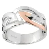 House Of Lor 9ct Irish Rose Gold and Sterling Silver Celtic Knot Ring