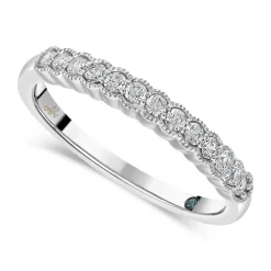 Kathy de Stafford 18ct White Gold 0.20ct Diamond Scallop Ring