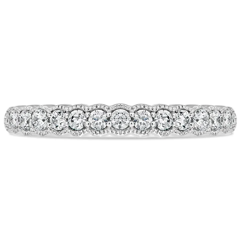 Kathy de Stafford 18ct White Gold 0.20ct Diamond Scallop Ring