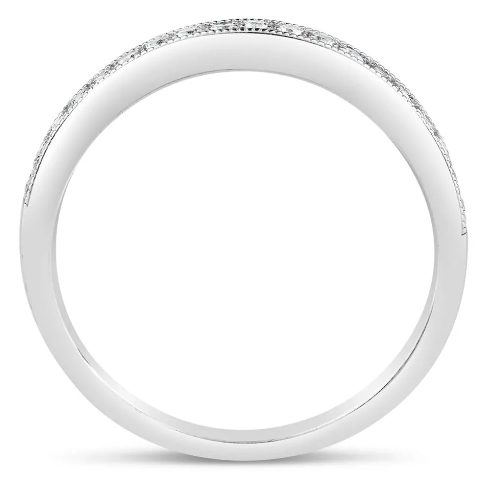 Kathy De Stafford 18ct White Gold 0.15 Carat Diamond Grain Setting Ring