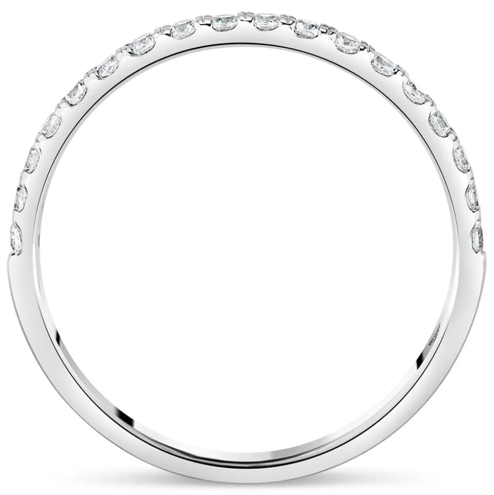 Kathy de Stafford 18ct White Gold "Alannah" Claw Set Diamond 0.20ct Wedding Ring