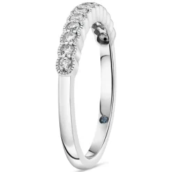Kathy de Stafford 18ct White Gold 0.20ct Diamond Scallop Ring