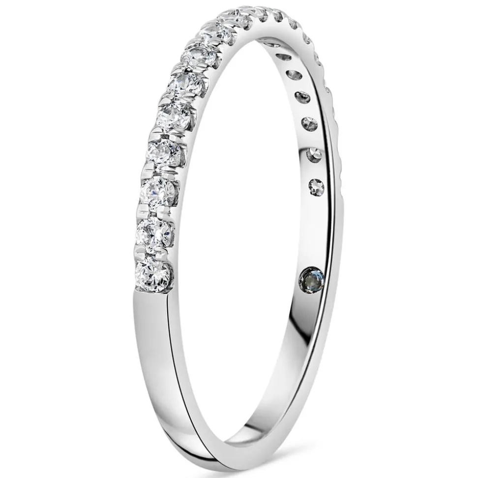 Kathy de Stafford 18ct White Gold "Alannah" Claw Set Diamond 0.20ct Wedding Ring