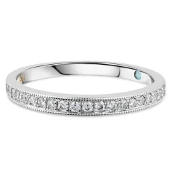 Kathy De Stafford 18ct White Gold 0.15 Carat Diamond Grain Setting Ring