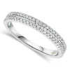 Kathy De Stafford's 18ct White Gold 0.25ct Diamond Double Row Ring