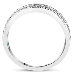 Kathy De Stafford's 18ct White Gold 0.24ct Diamond Round & Baguette Ring