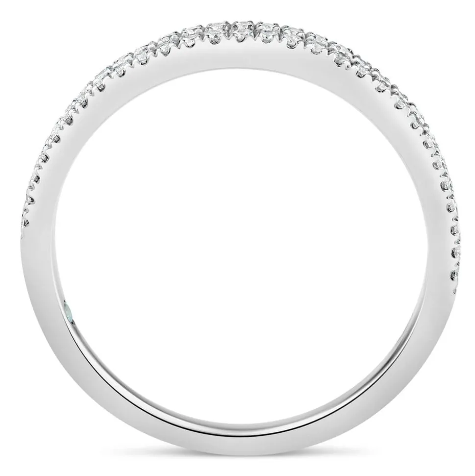 Kathy De Stafford's 18ct White Gold 0.25ct Diamond Double Row Ring
