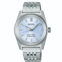 King Seiko KSK 6R Preppy Blue 36mm Dial Stainless Steel Bracelet Watch