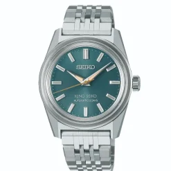King Seiko KSK 6R Preppy Green 36.1mm Dial Stainless Steel Bracelet Watch