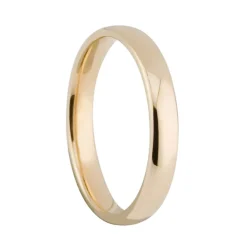Ladies' 18ct gold 3mm classic court wedding band