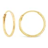 Ladies 9ct Gold Small 12mm hoop Earrings