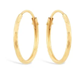 Ladies 9ct Gold Small 12mm hoop Earrings
