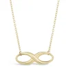 Ladies 9ct Plain Infinity Chain Necklace