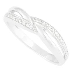 Ladies' 9ct White Gold and Diamond Dress Ring