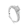 Ladies 18ct White Gold and Diamonds Engagement Ring 0.75ct