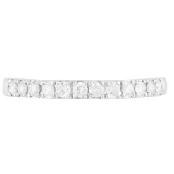 Ladies' 9ct White Gold and Diamond Claw Set Eternity Ring 0.25ct
