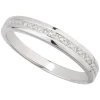 Ladies 9ct White Gold 0.04ct Diamond And Illusion Wedding Ring