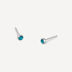 Little Treasure December Birthstone Children's Earrings