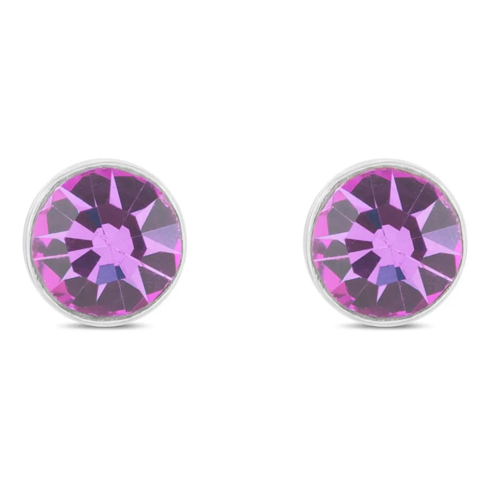 Little Treasure February Birthstone Children's Earrings