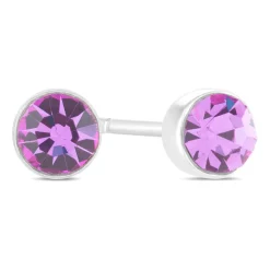 Little Treasure February Birthstone Children's Earrings