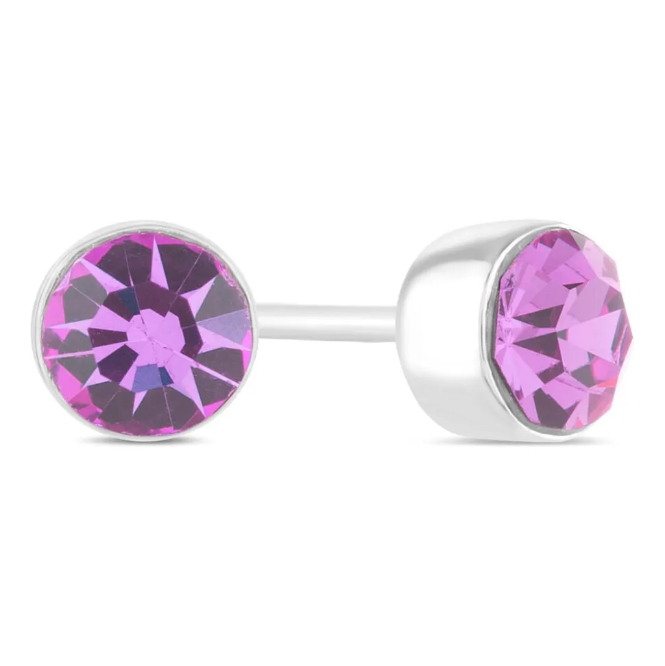 Little Treasure February Birthstone Children's Earrings