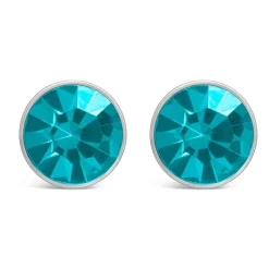 Little Treasure March Birthstone Children's Earrings