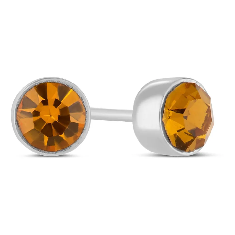 Little Treasure November Birthstone Children's Earrings