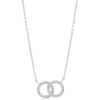 Little Treasure Sterling Silver Cubic Zirconia Circle Necklet