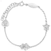 Little Treasure Sterling Silver Cubic Zirconia Children's Charm Bracelet